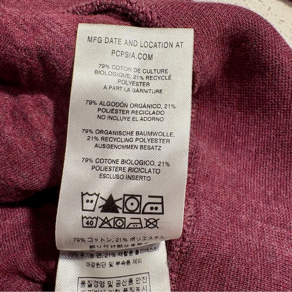 PATAGONIA Burgundy Quilted Pullover Size Medium - Picture 8 of 8